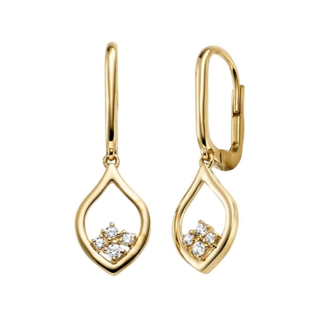 Ohrschmuck mit 8 Zirkonia
