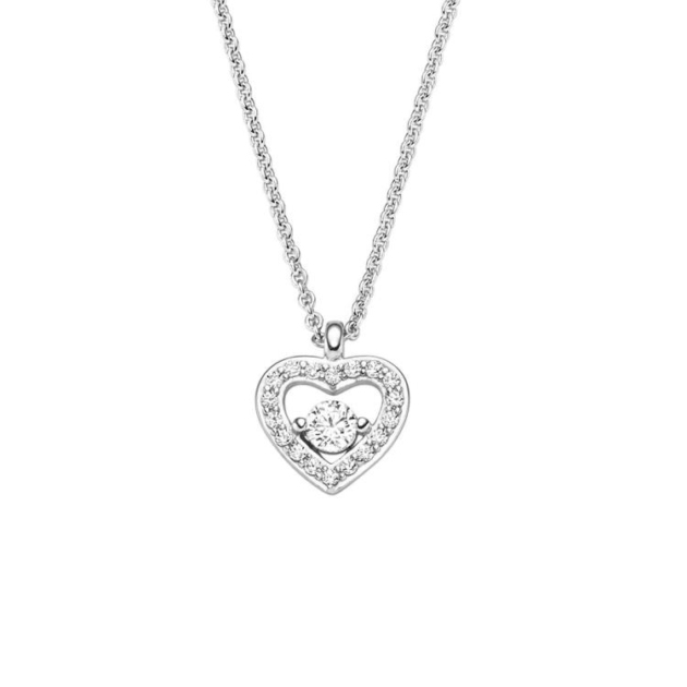 Collier mit 19 Zirkonia