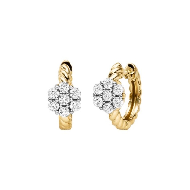 Ohrschmuck mit 14 Zirkonia