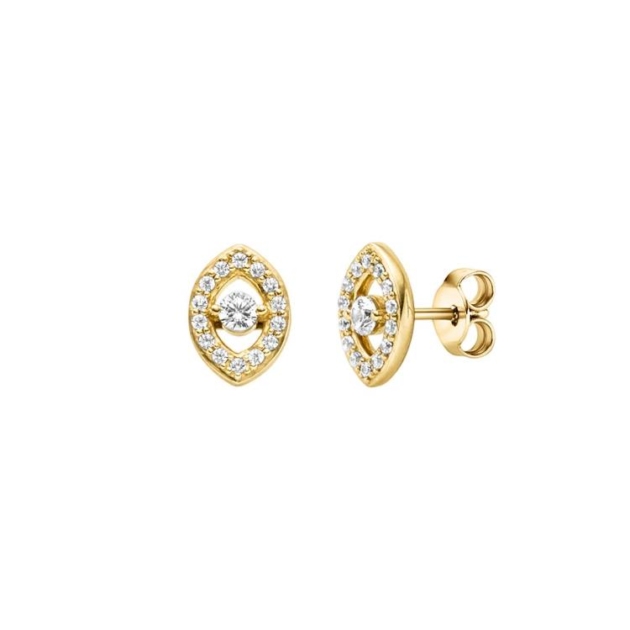 Ohrschmuck mit 30 Zirkonia