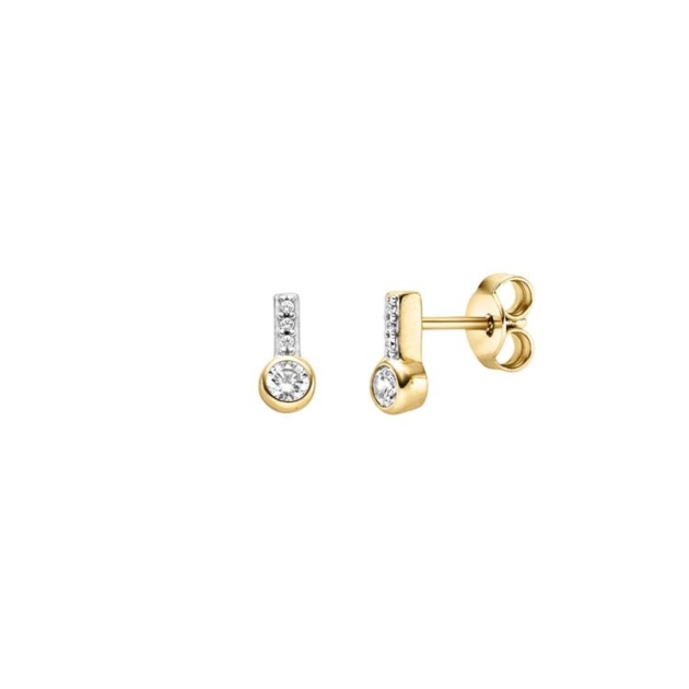 Ohrschmuck mit 8 Zirkonia