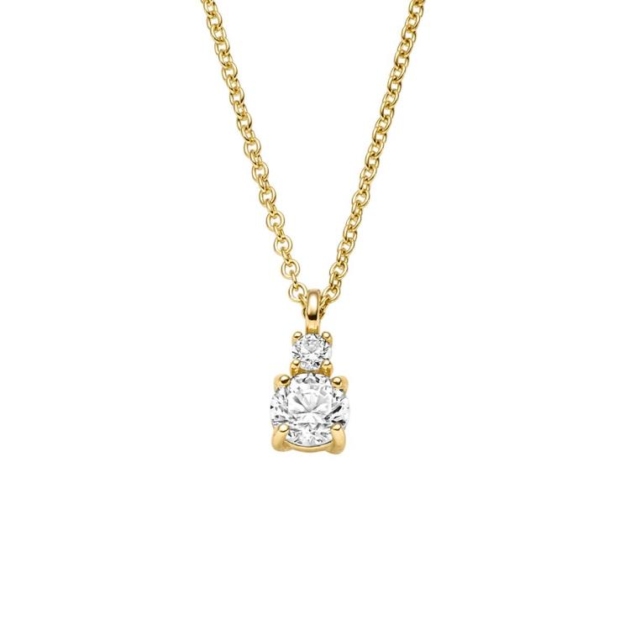 Collier mit 2 Zirkonia