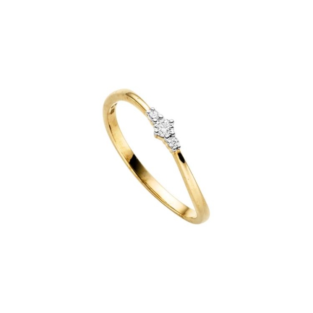 Ring mit 3 Zirkonia