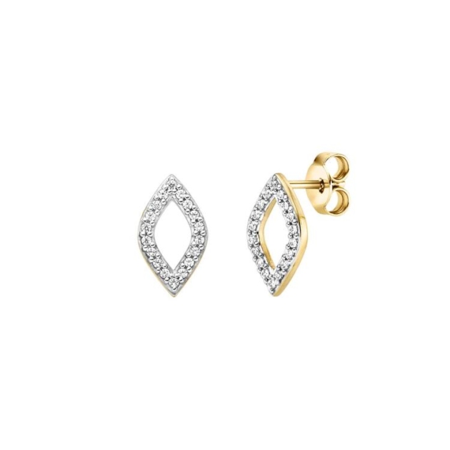 Ohrschmuck mit 36 Zirkonia