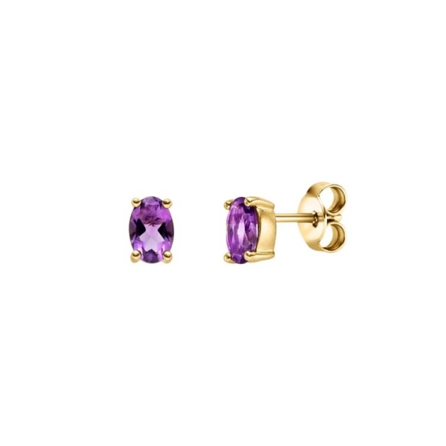 Ohrstecker mit 2 Amethyste
