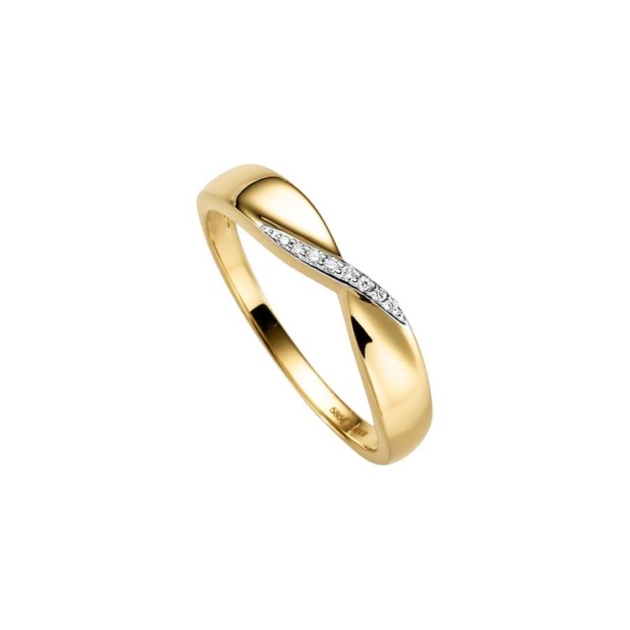 Ring mit 8 Brillanten zus. 0,03ct.