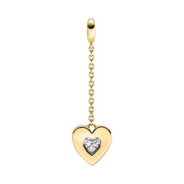 Anhänger mit 3 Brillanten zus. 0,02ct.