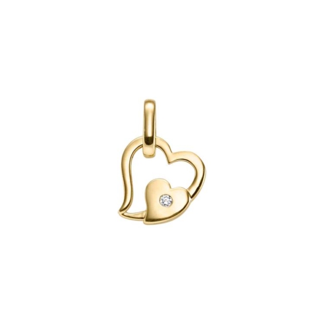 Anhänger mit 1 Brillant zus. 0,02ct.