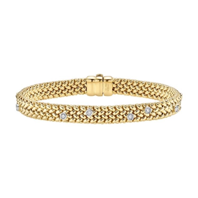 Armband mit 13 Brillanten zus. 0,65ct.
