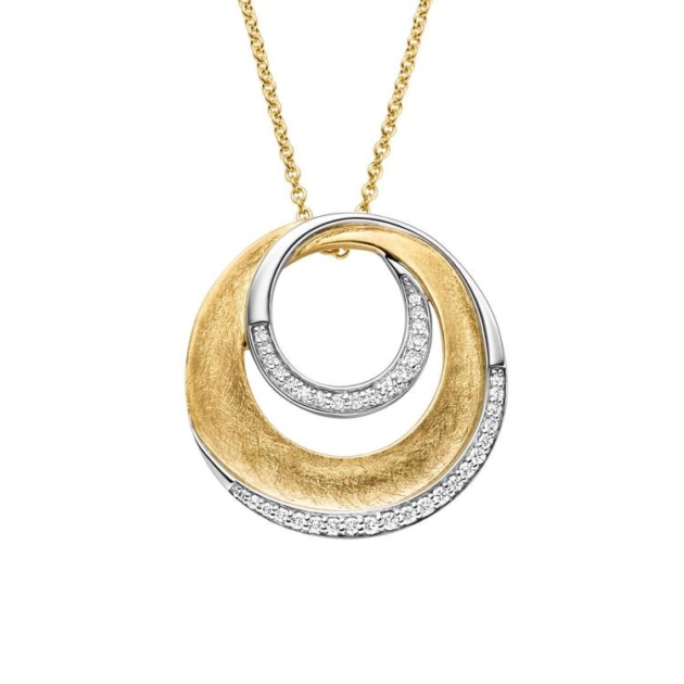 Anhänger mit 38 Brillanten zus. 0,20ct.