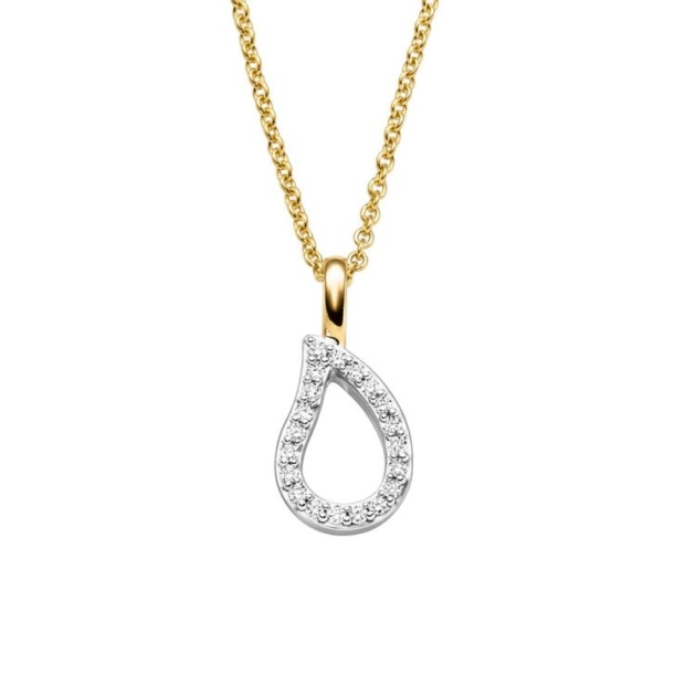 Anhänger mit 20 Brillanten zus. 0,12ct.