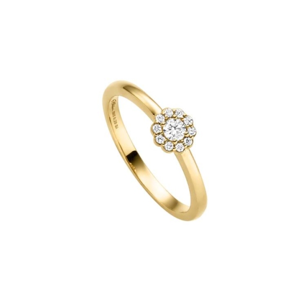 Ring mit 11 Brillanten zus. 0,20ct.