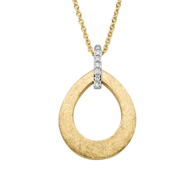 Anhänger mit 7 Brillanten zus. 0,05ct.