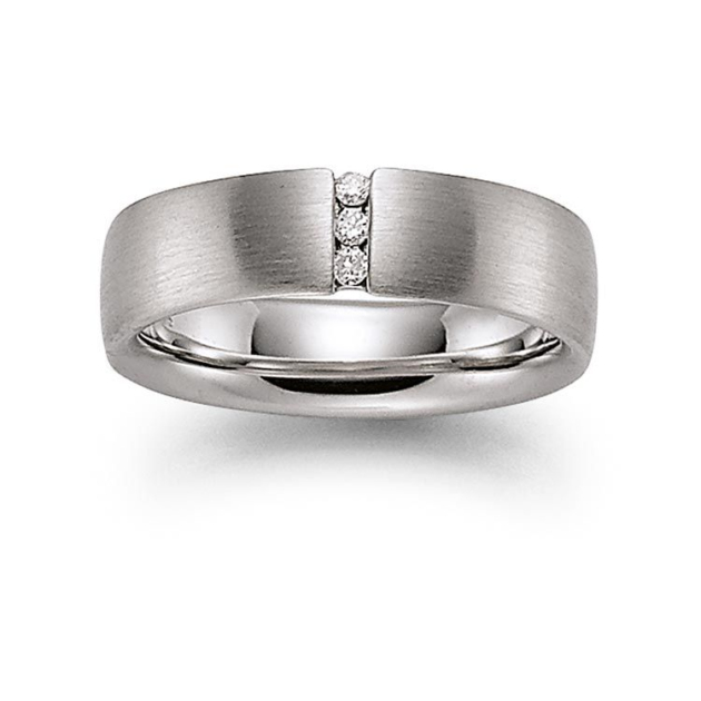 Damenring mit 3 Brillanten zus. 0,06ct.