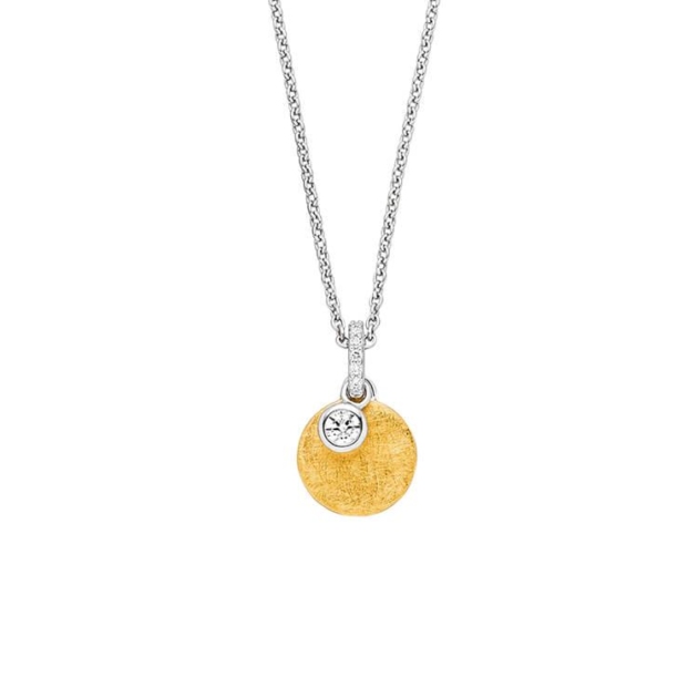 Anhänger mit Kette mit 4 Zirkonia