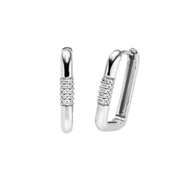 Creolen mit 40 Zirkonia