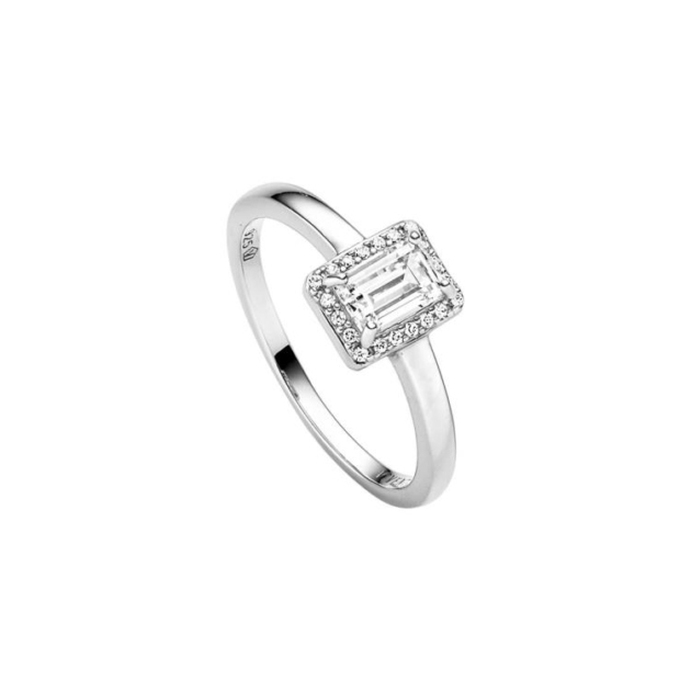 Ring mit 21 Zirkonia
