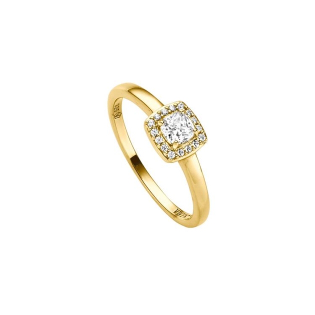 Ring mit 17 Zirkonia
