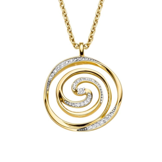 Anhänger mit Kette mit 28 Zirkonia