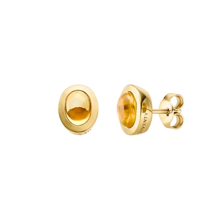 Ohrstecker 'Anker' mit 2 Citrine