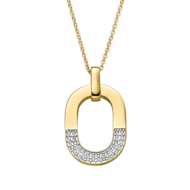 Anhänger mit Kette mit 33 Zirkonia