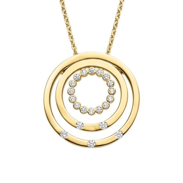 Anhänger mit Kette mit 21 Zirkonia