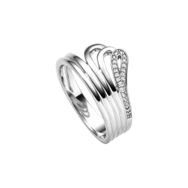 Ring mit 22 Zirkonia