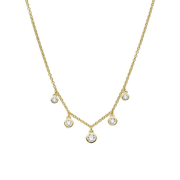 Collier mit 5 Zirkonia