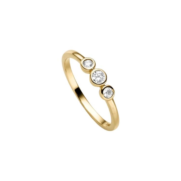 Ring mit 3 Zirkonia