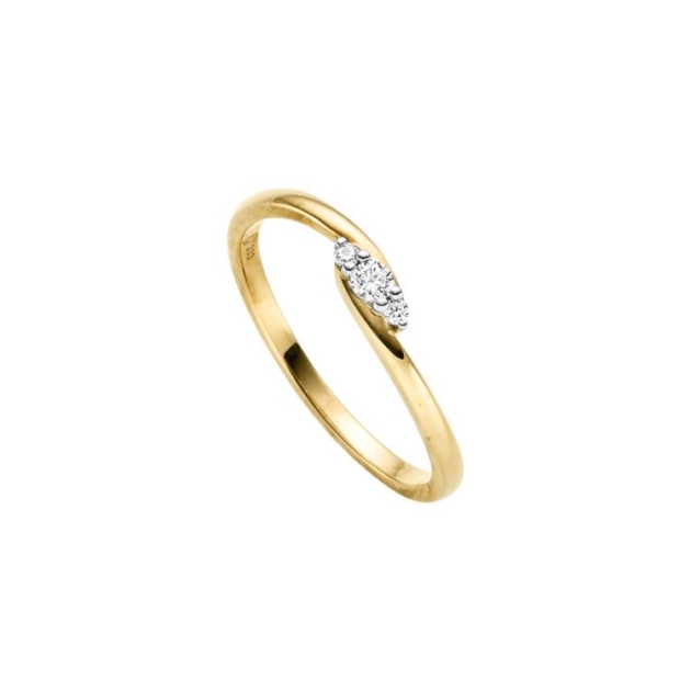 Ring mit 3 Zirkonia