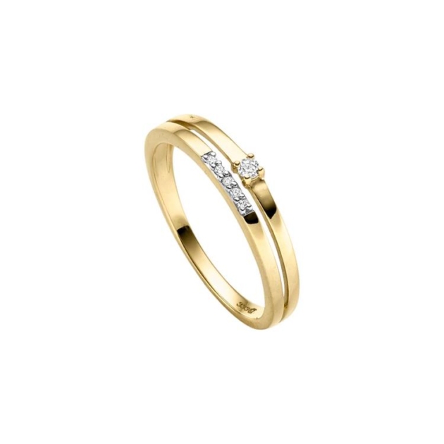 Ring mit 6 Zirkonia