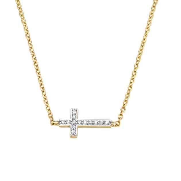 Collier mit 26 Zirkonia 420mm