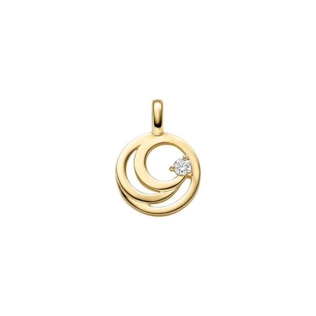 Anhänger mit 1 Brillant zus. 0,04ct.